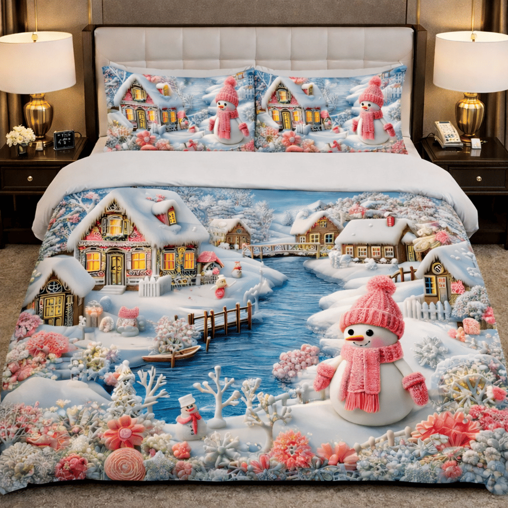 SWIZIER 7D Digital Print Multicolor Cotton 1 Double Bedsheet with 2 Pillow Covers ( 254 cm x 228 cm )