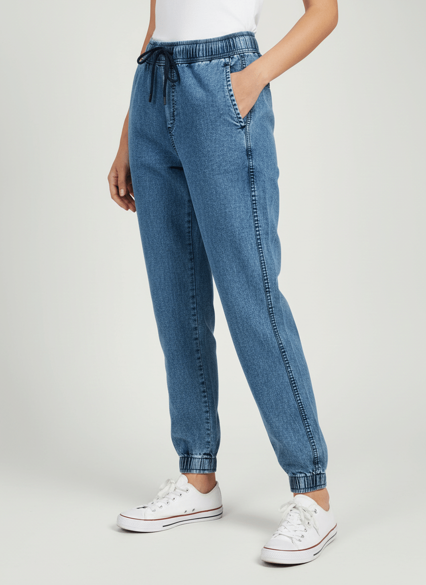 plounge Women Denim Cargos Trousers ( Blue ) - Jeans | Buy online on ZillyBuy