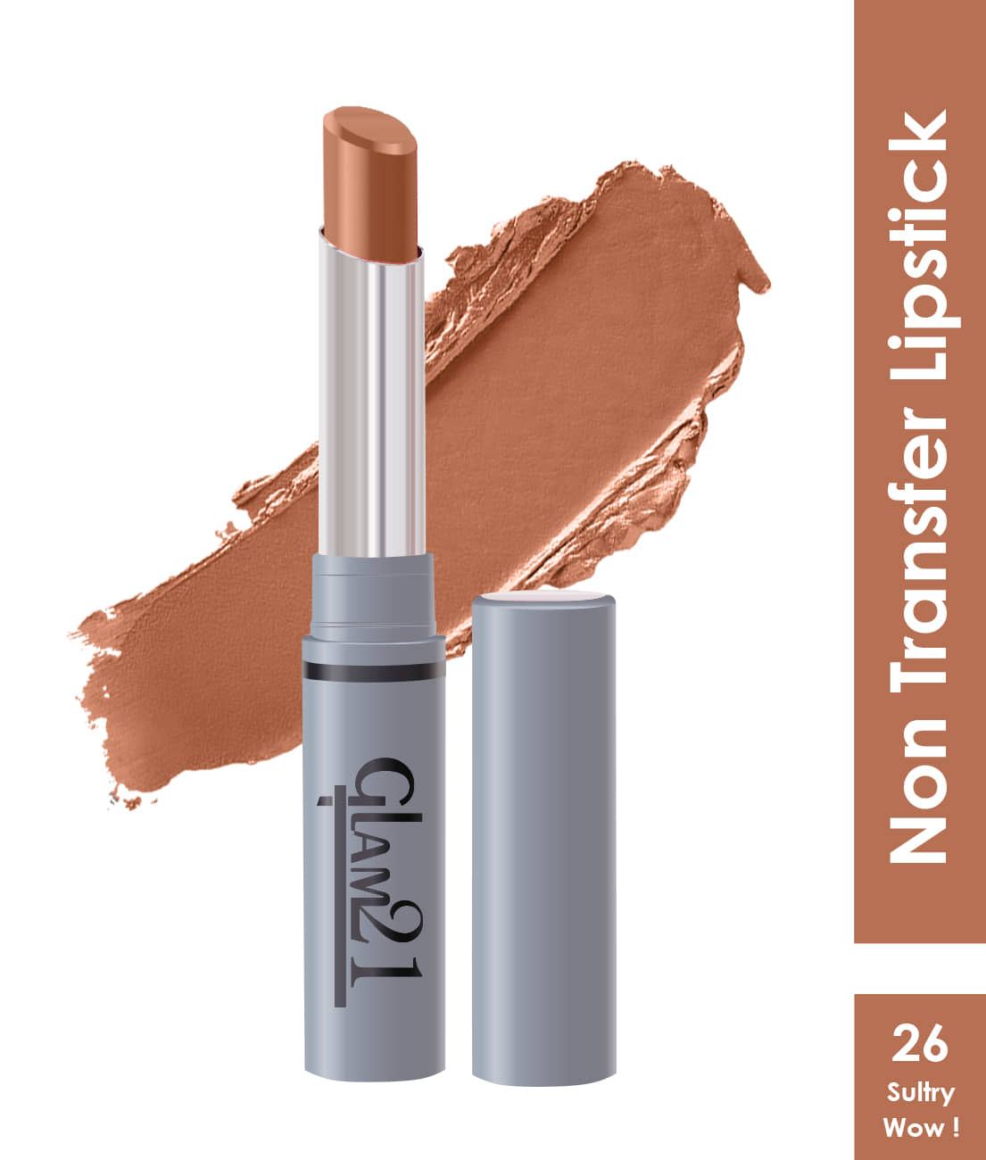 Glam21 Long Lasting NonTransfer Lipstick Creamy Matte Formula matte finish 2.8g Give Me Red-03
