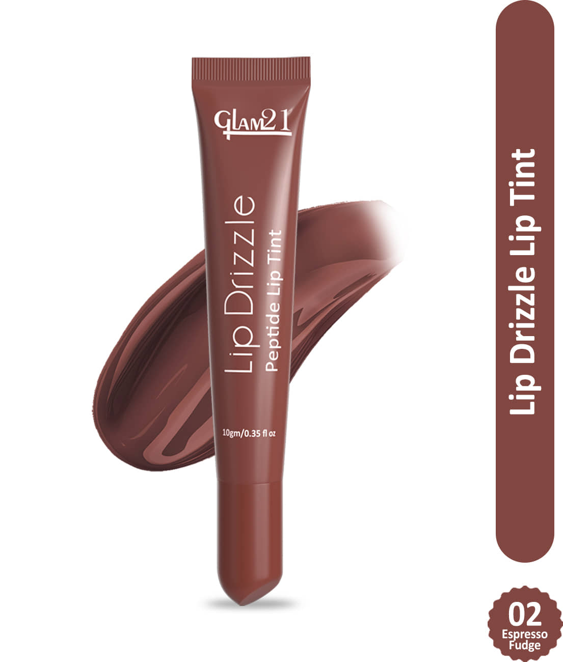 Glam21 Lip Drizzle Peptide Lip Tint Hydrating With Sheabutter Peptides Passionfruit Oil Sugar Plum Pack Of: 1, 10 G