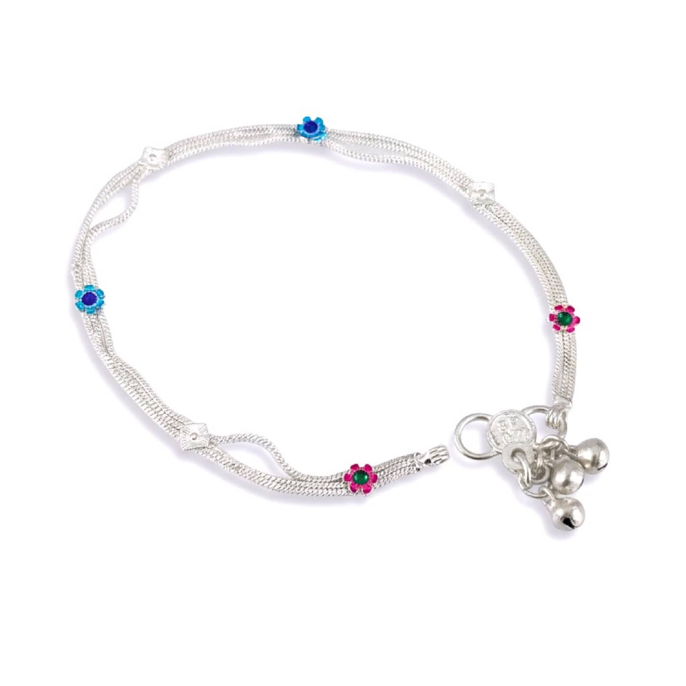 AKLINA Silver Anklets ( Pack of 1 ) - Anklets | Buy online on ZillyBuy