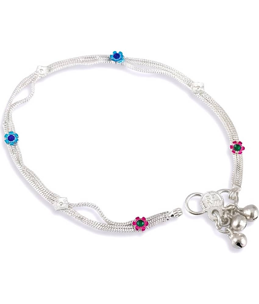 AKLINA Silver Anklets ( Pack of 1 ) - Anklets | Buy online on ZillyBuy