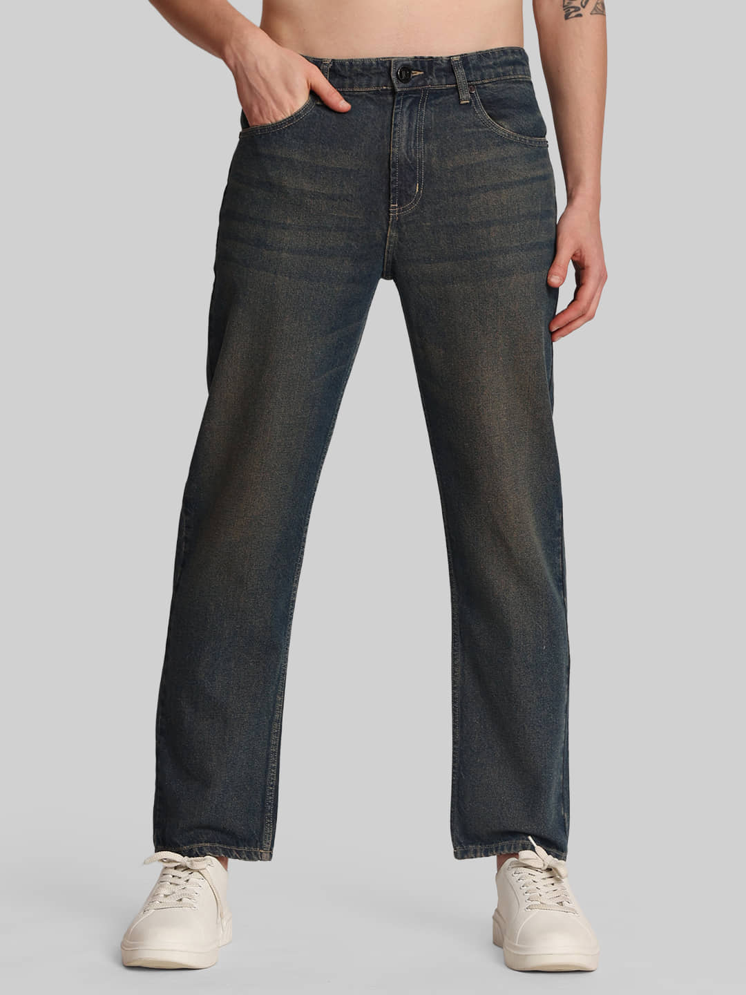 Bene Kleed Relaxed Solid Men's Jeans - Blue ( Pack of 1 ) - Jeans | Buy online on ZillyBuy