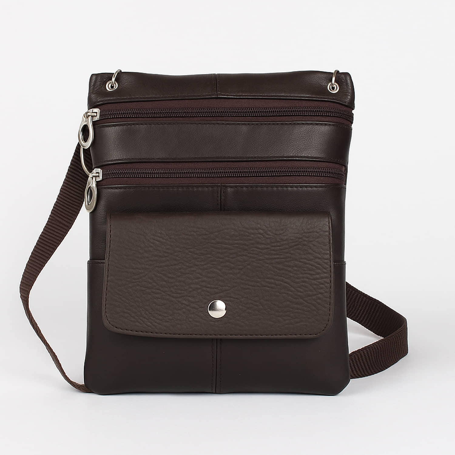 CIMONI Sling Bag Pure Leather Set of 1 ( Brown ) - Handbags | Buy online on ZillyBuy