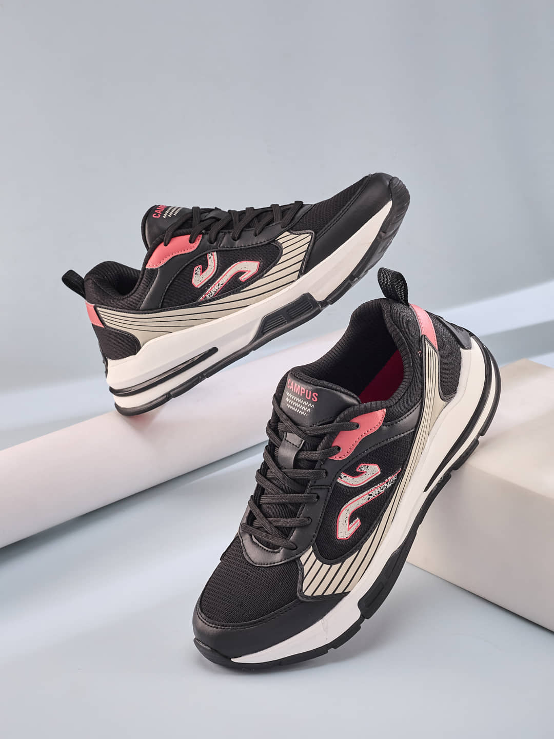 Campus DENRO Black Men's Sneakers - Casual Shoes | Buy online on ZillyBuy