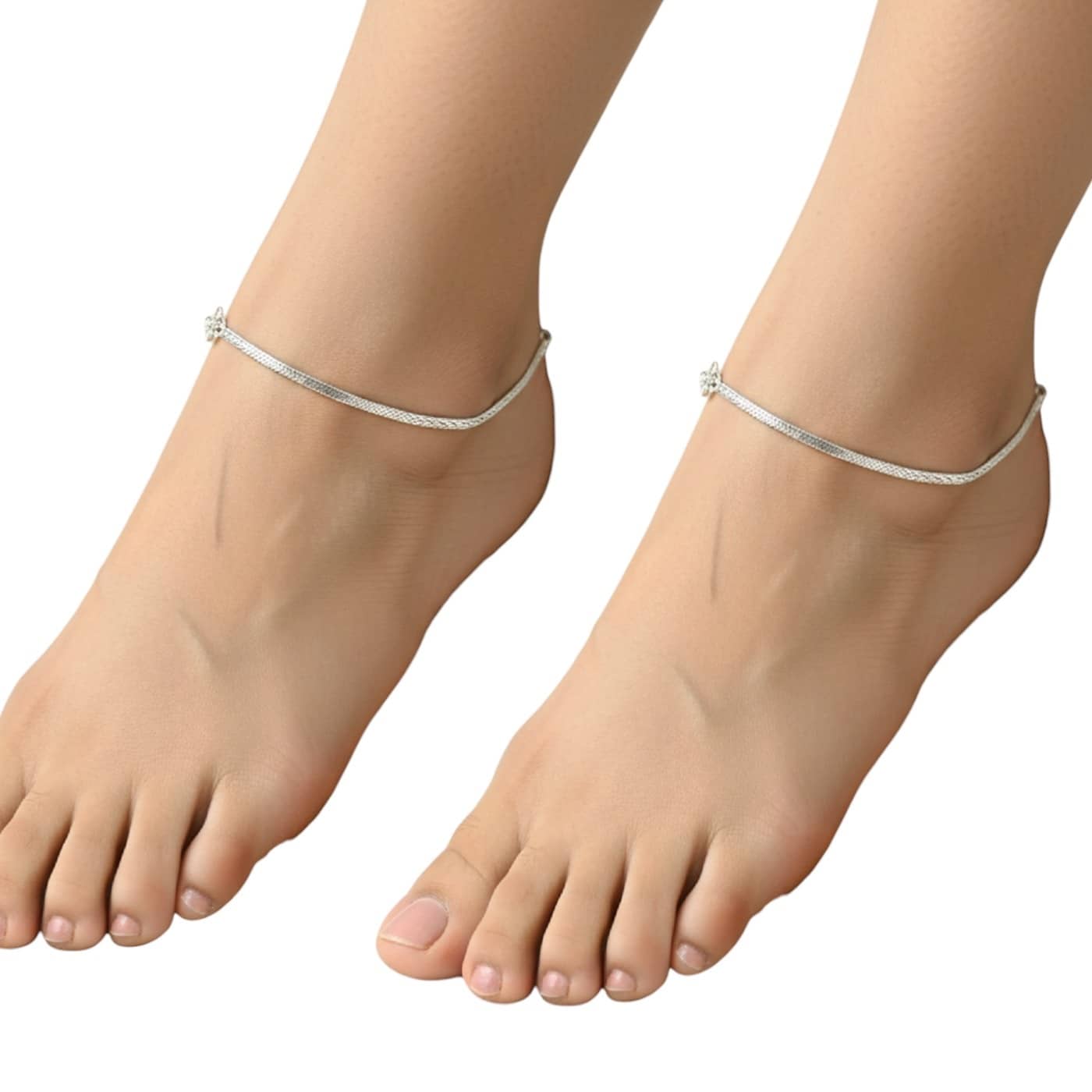 Charms Silver Anklets ( Pack of 1 ) - Anklets | Buy online on ZillyBuy