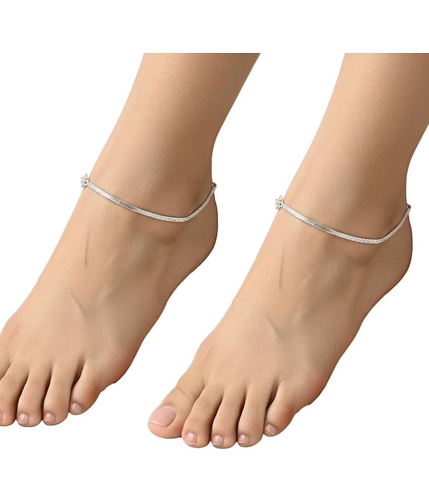 Charms Silver Anklets ( Pack of 1 ) - Anklets | Buy online on ZillyBuy