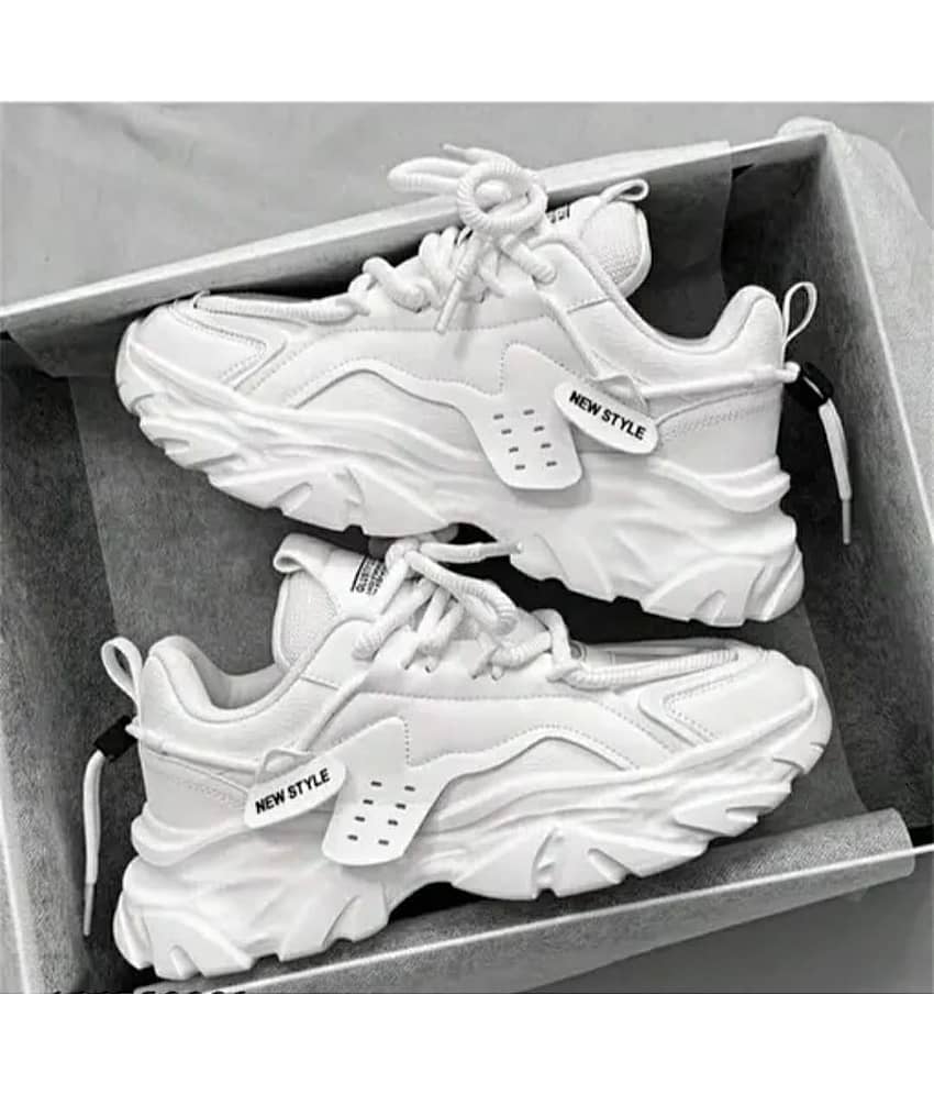 Densu White Women's Sneakers - Casual Shoes | Buy online on ZillyBuy