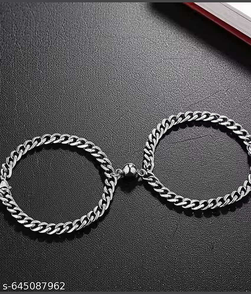 Dzinetrendz Silver Bracelet ( Pack of 1 ) - Bangles & Bracelets | Buy online on ZillyBuy