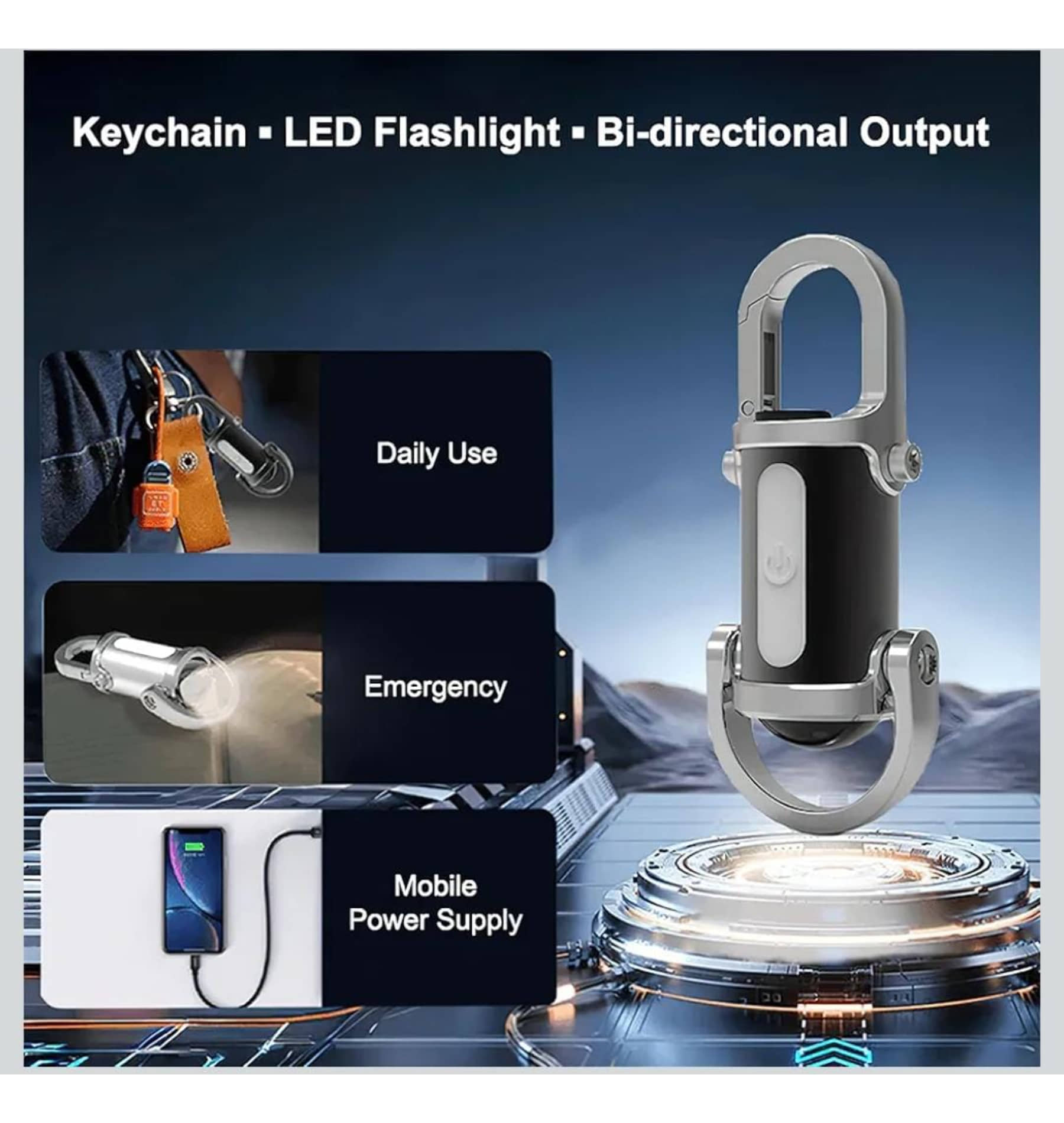 QMKT Glass Keychain - Pack of 1