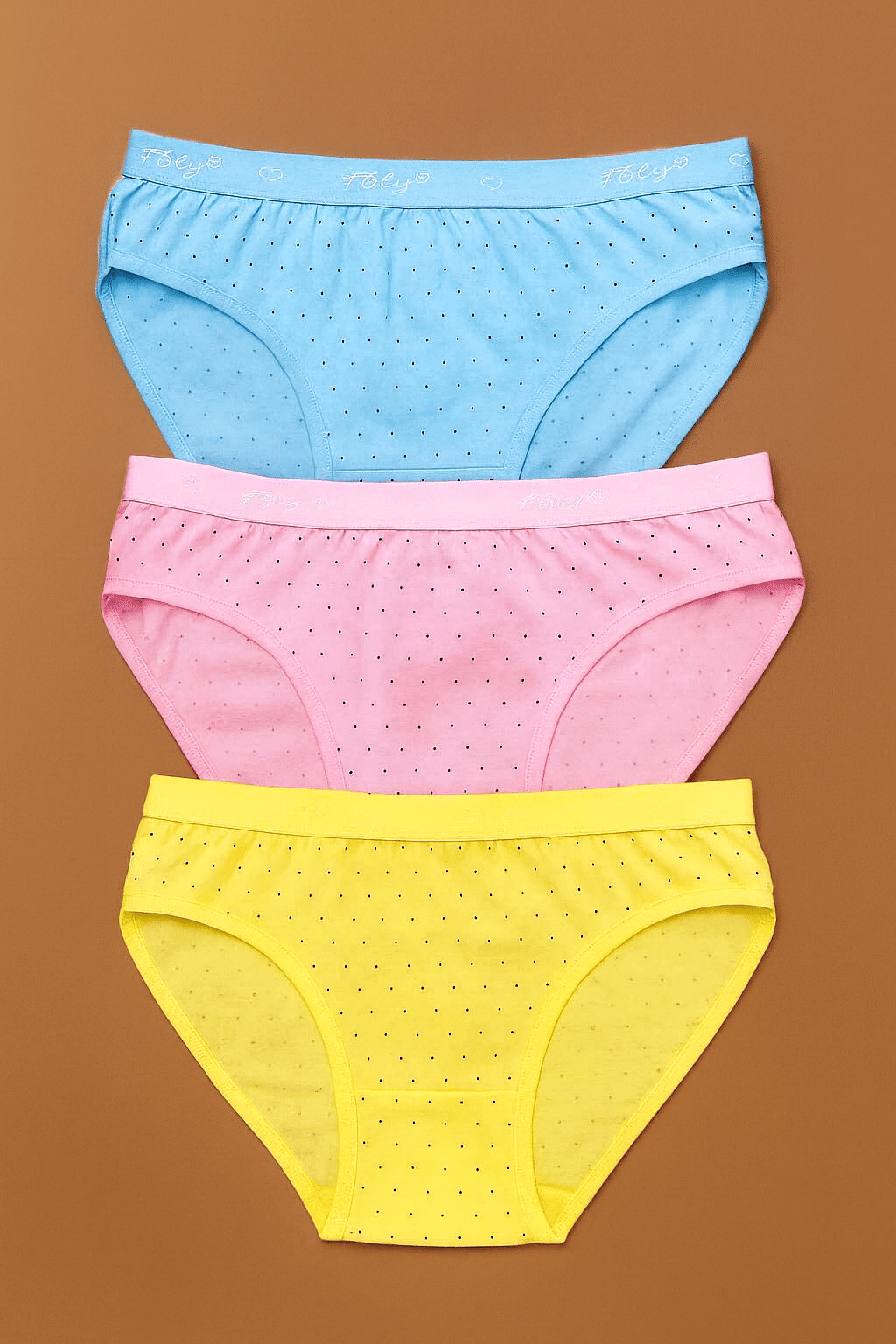 THMT Pack of 3 Cotton Briefs For Women ( Multi Color )