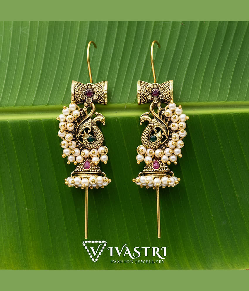 VIVASTRI Golden EarCuff Earrings ( Pack of 1 ) - Earrings | Buy online on ZillyBuy