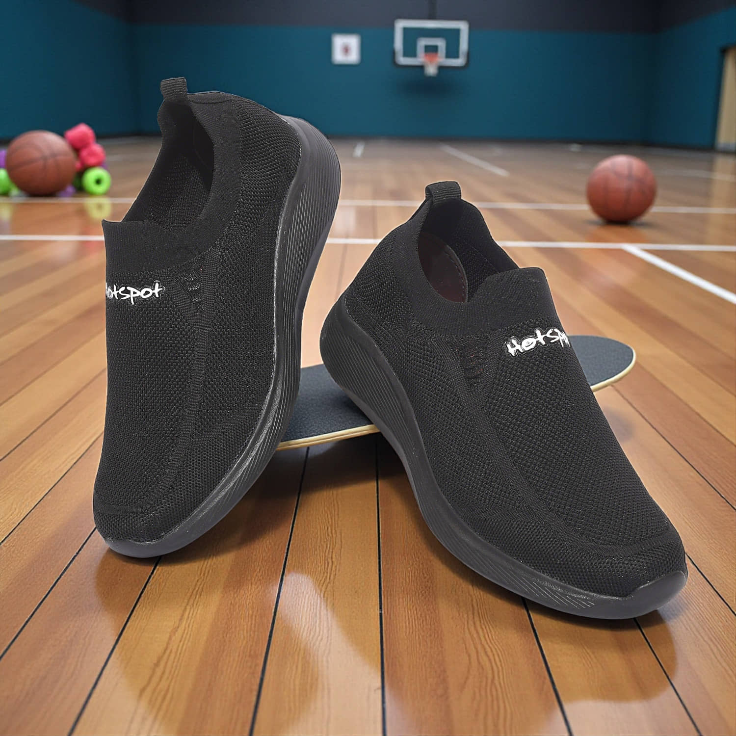 hotstyle Black Men's Sports Running Shoes - Sports Shoes | Buy online on ZillyBuy