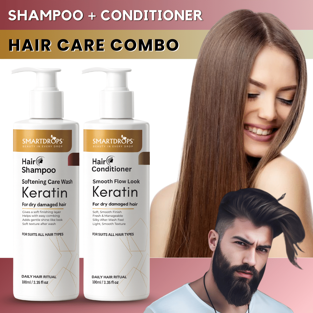 Smartdrops Keratin Nourishing Shampoo and Conditioner Combo