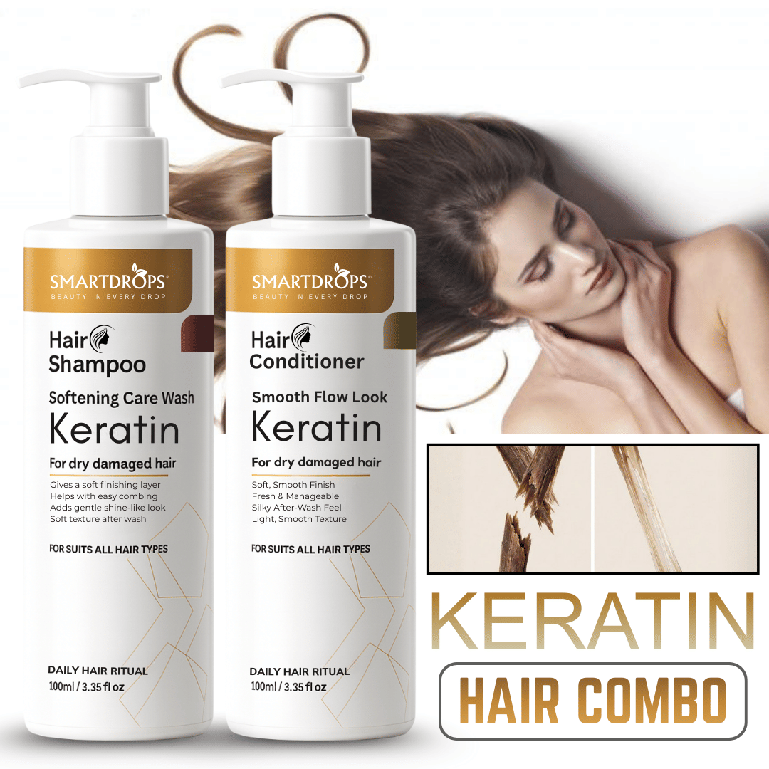 Smartdrops Keratin Protein Shampoo & Conditioner Combo Pack