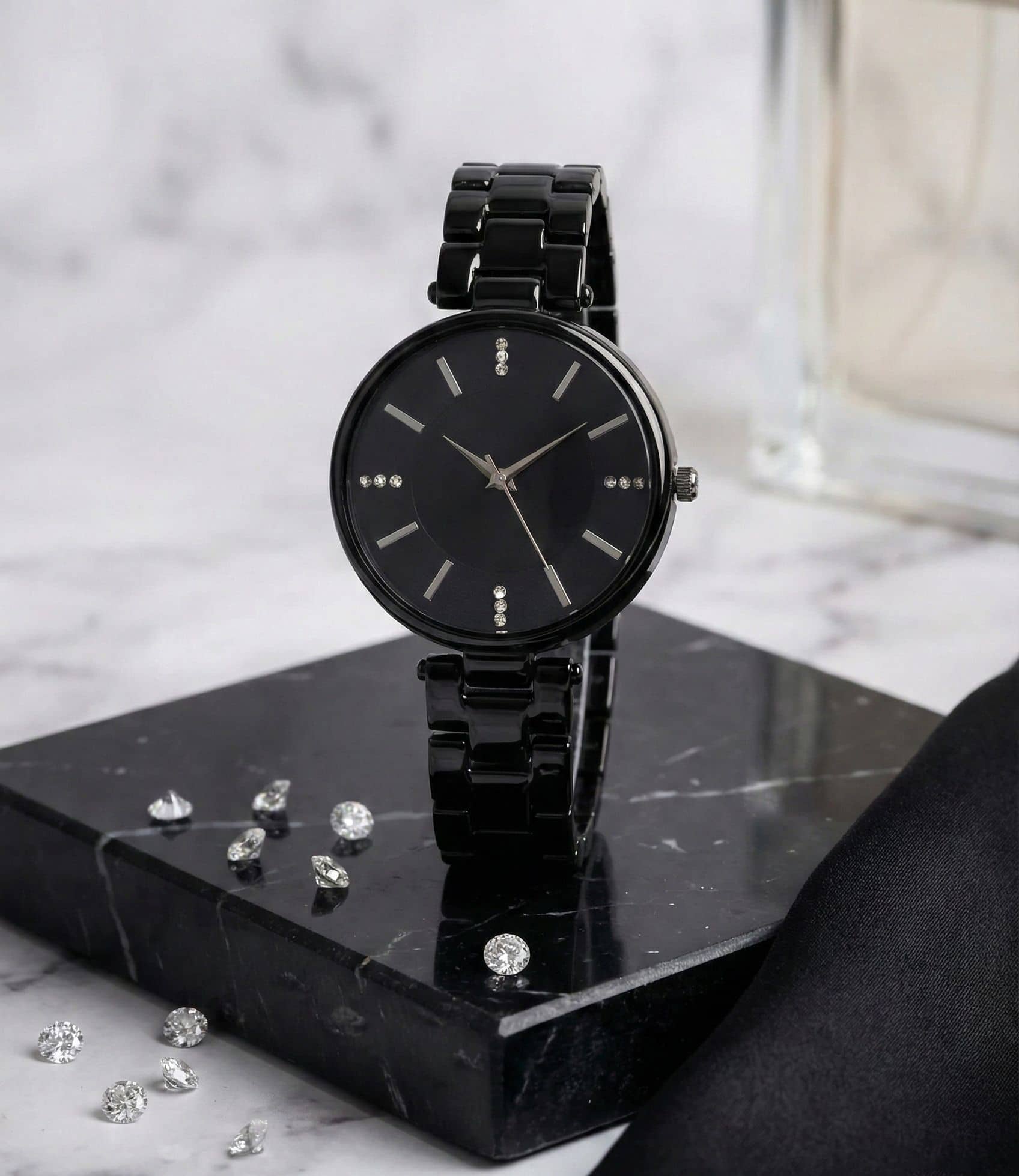 Trex Black Metal Analog Womens Watch