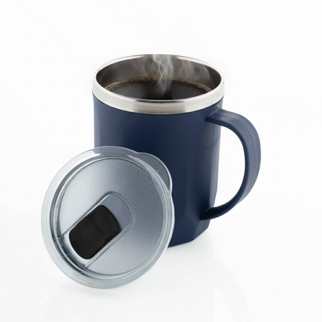 MAGICSPOON Tea Mug Stainless Steel Coffee Mug 400 mL ( Pack of 1 )