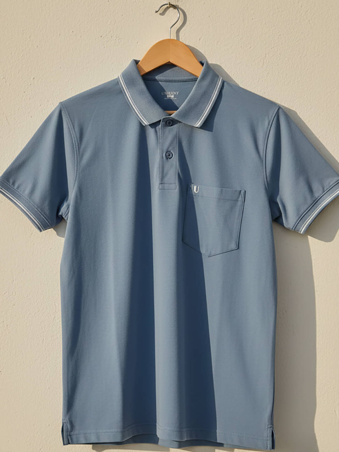 UNIBERRY Men Cotton Blend Regular Fit Solid Polo T Shirt ( Grey )