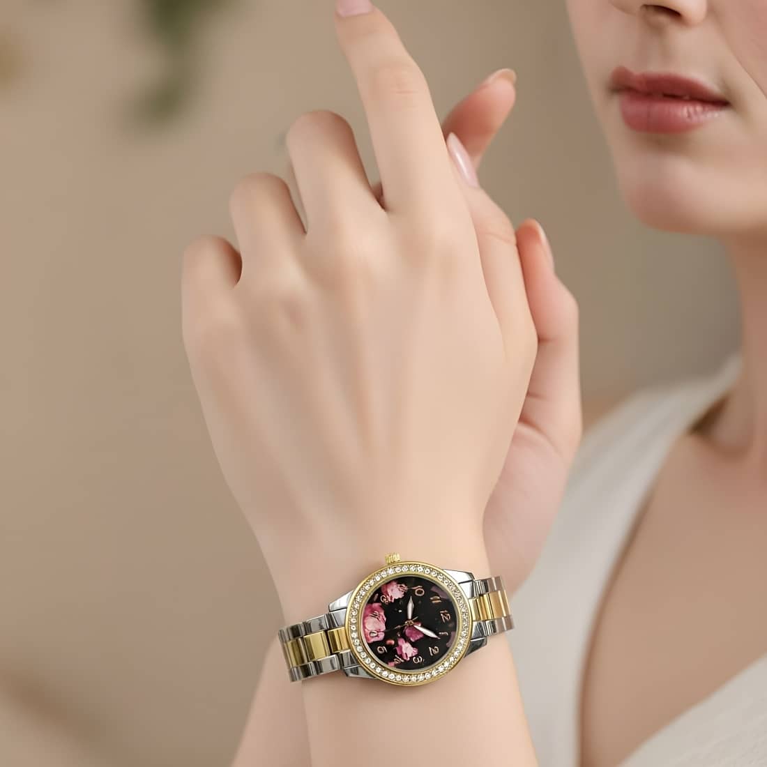 Cosmic Rose Gold Metal Analog Womens Watch