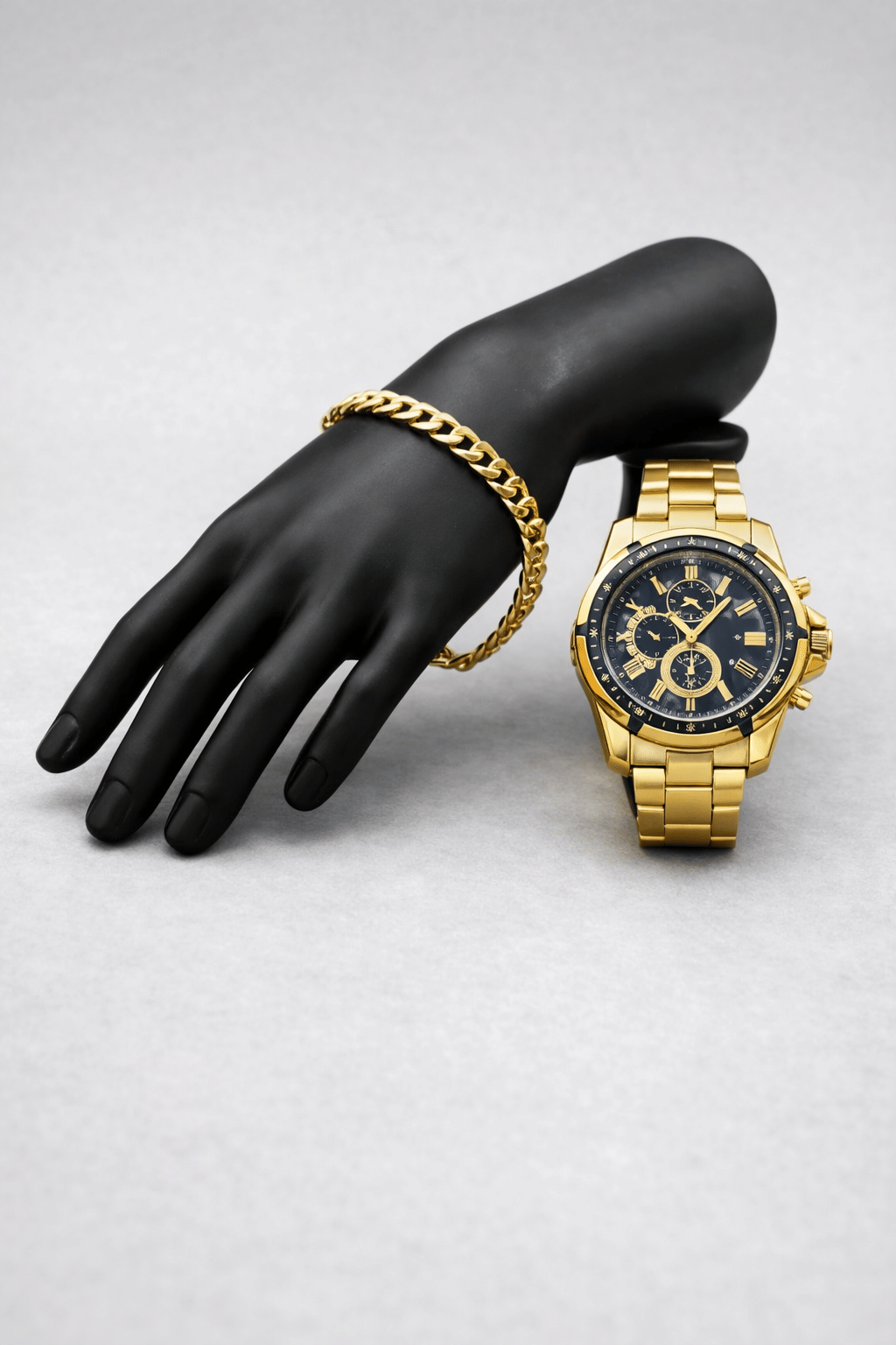 Fadiso Fashion Gold Stainless Steel Analog Men's Watch
