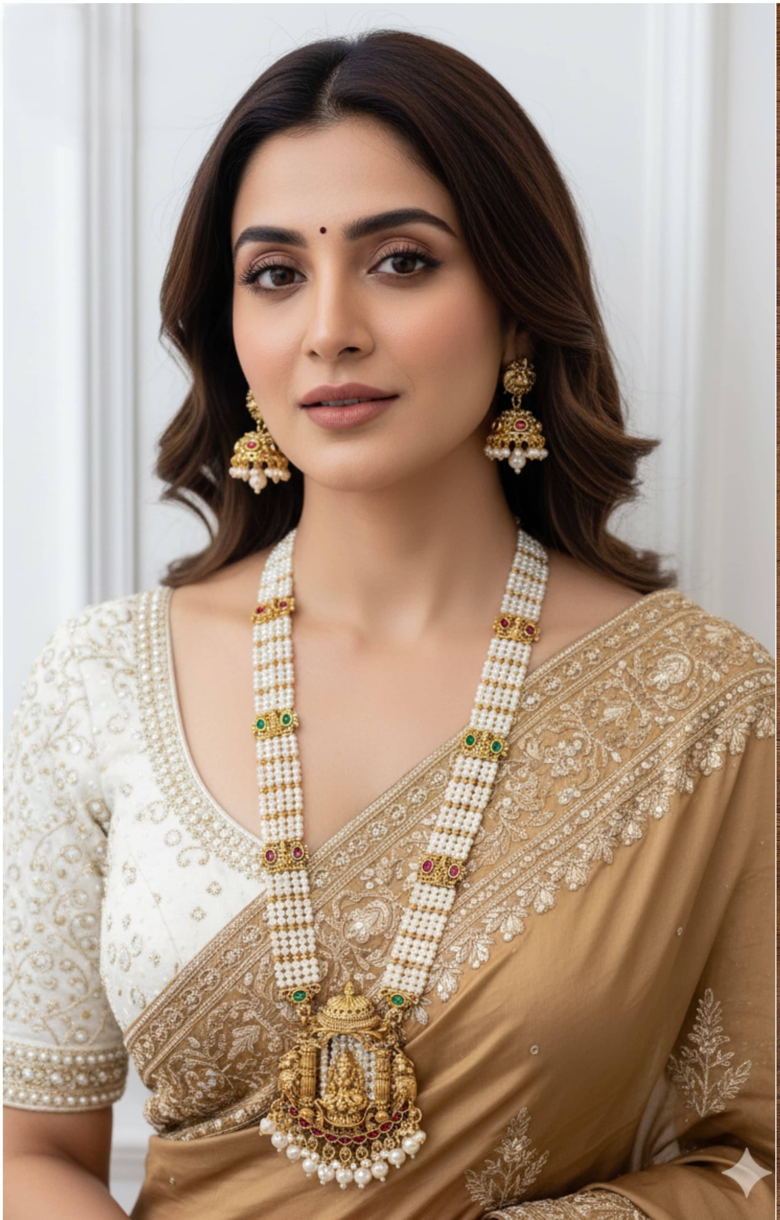 KEYMAX Golden Alloy Necklace Set ( Pack of 1 )