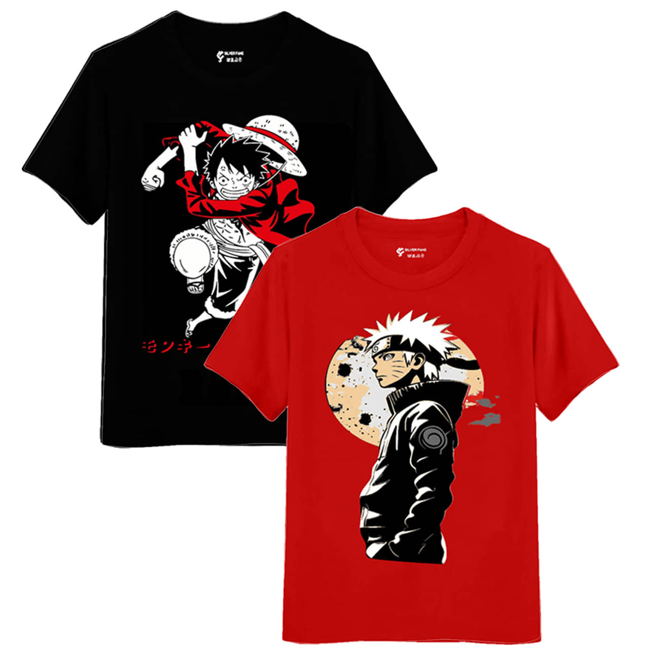 SILVER FANG Pack of 2 Boys Cotton Blend T-Shirt ( Multicolor )