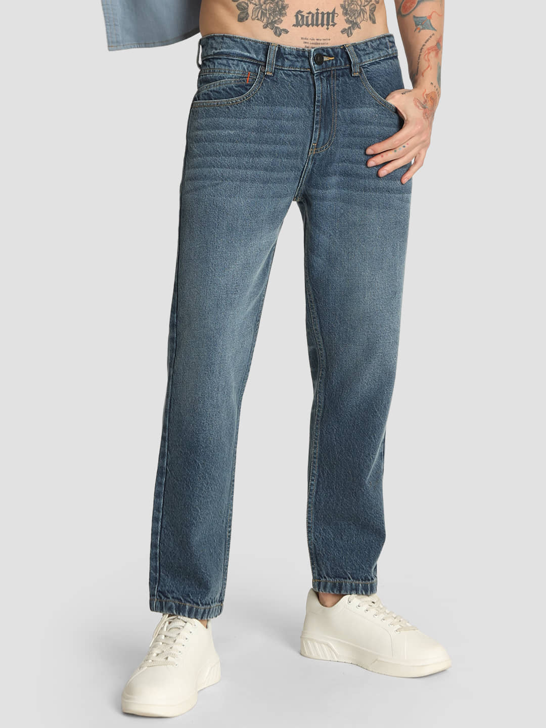 Bene Kleed Regular Fit Solid Men's Jeans - Light Blue ( Pack of 1 ) - Jeans | Buy online on ZillyBuy