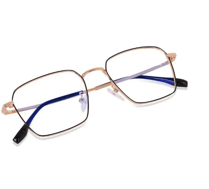 EYEHAWQ Gold Full Rim Square Computer Glasses ( Pack of 1 )
