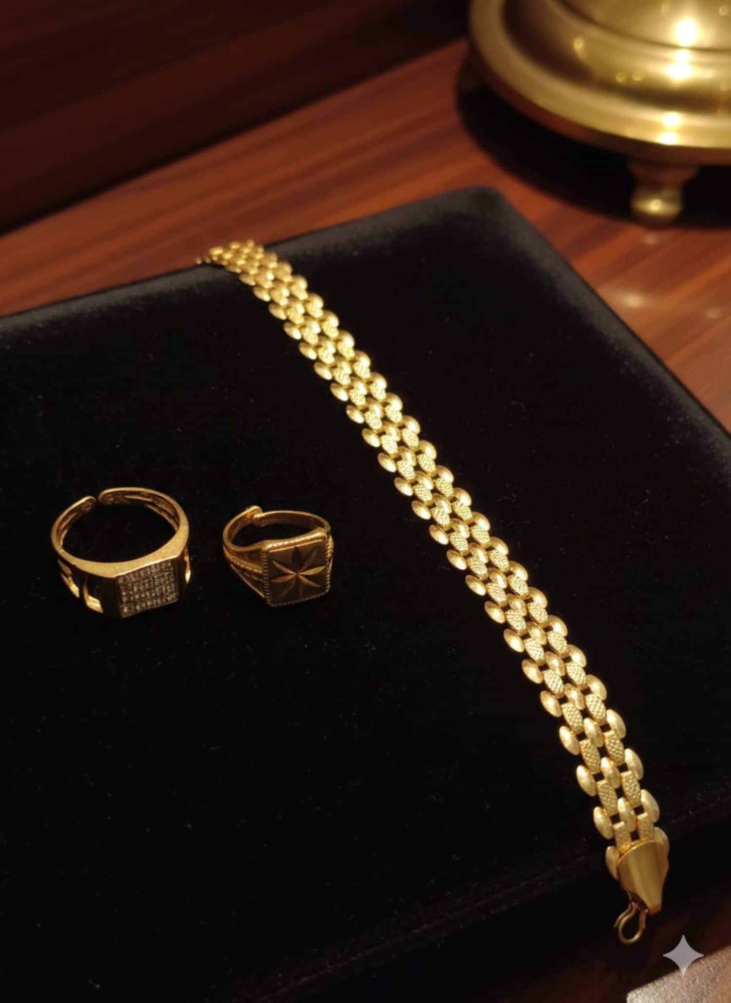 Fadiso Fashion Gold Bracelet ( Pack of 3 ) - Bangles & Bracelets | Buy online on ZillyBuy