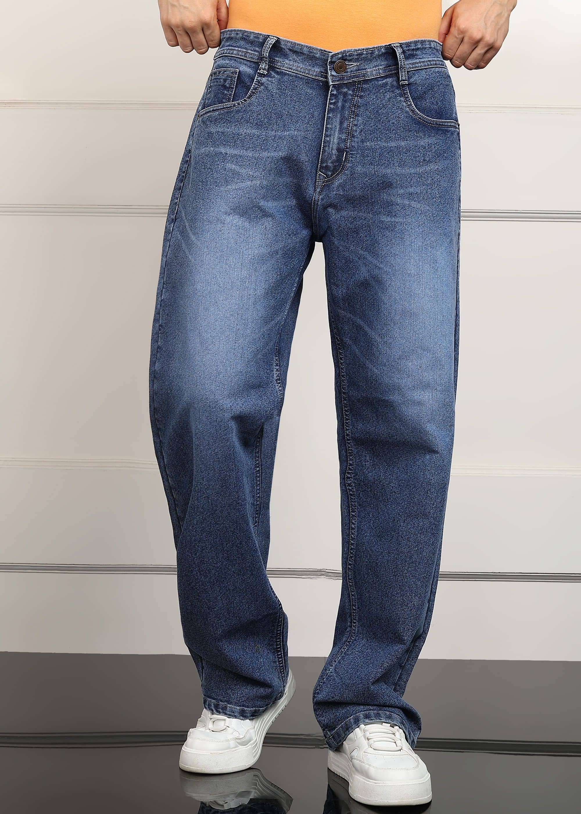 True Fades Clean Look Men's Jeans - Blue ( Pack of 1 ) - Jeans | Buy online on ZillyBuy