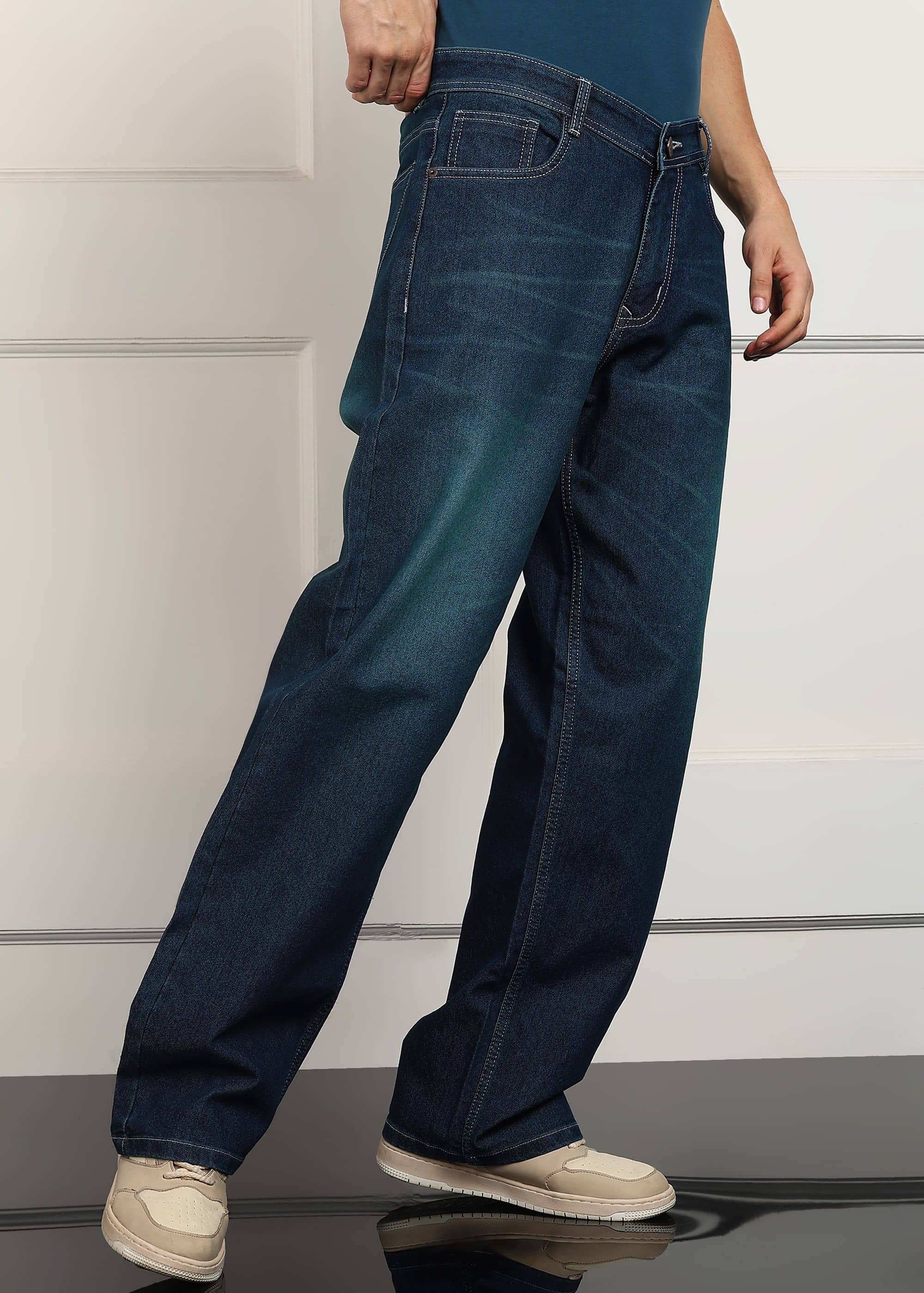 True Fades Clean Look Men's Jeans - Blue ( Pack of 1 ) - Jeans | Buy online on ZillyBuy