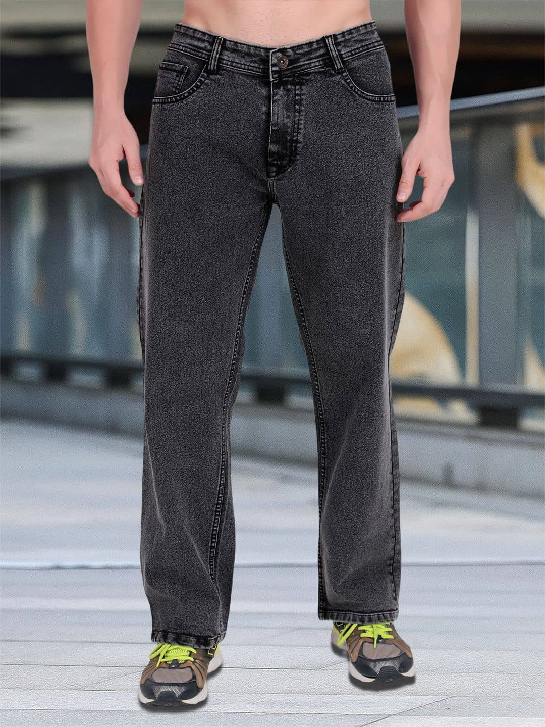 True Fades Clean Look Men's Jeans - Dark Grey ( Pack of 1 ) - Jeans | Buy online on ZillyBuy