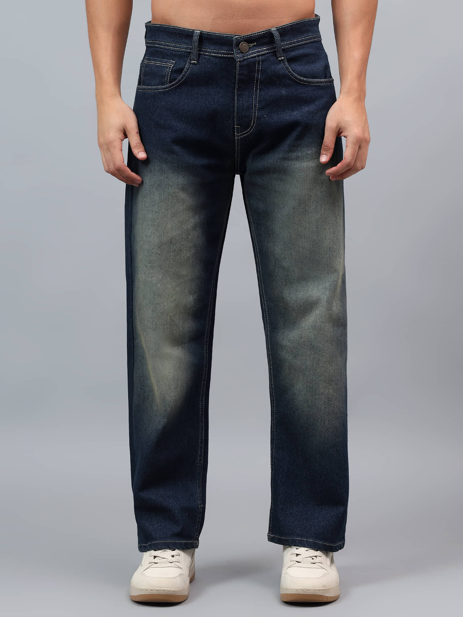 True Fades Clean Look Men's Jeans - Blue ( Pack of 1 ) - Jeans | Buy online on ZillyBuy