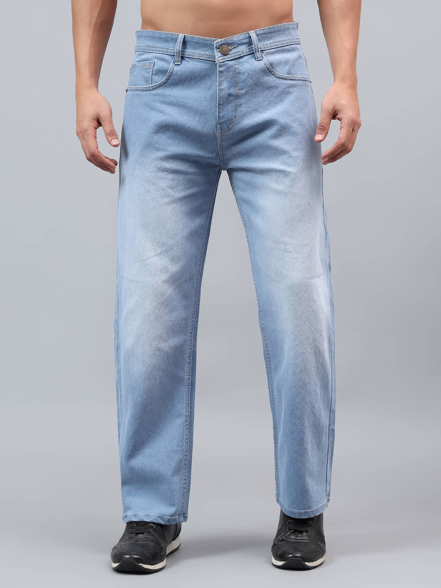 True Fades Clean Look Men's Jeans - Blue ( Pack of 1 ) - Jeans | Buy online on ZillyBuy