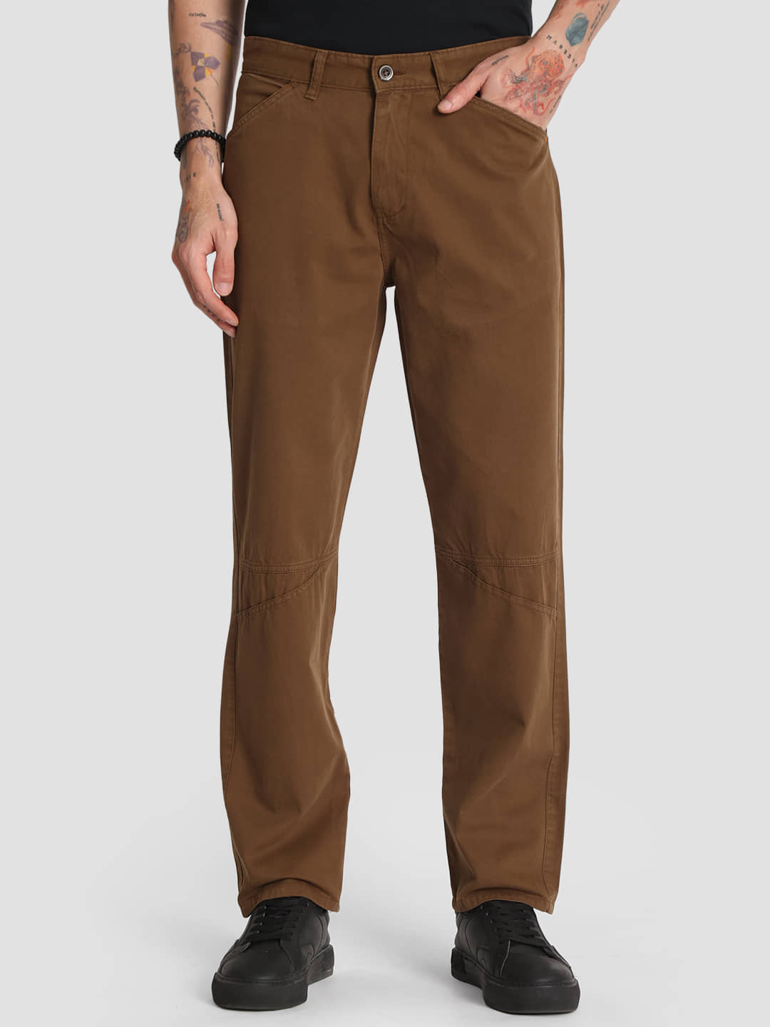 Bene Kleed Relax Men's Chinos - Brown ( Pack of 1 ) - Trousers | Buy online on ZillyBuy