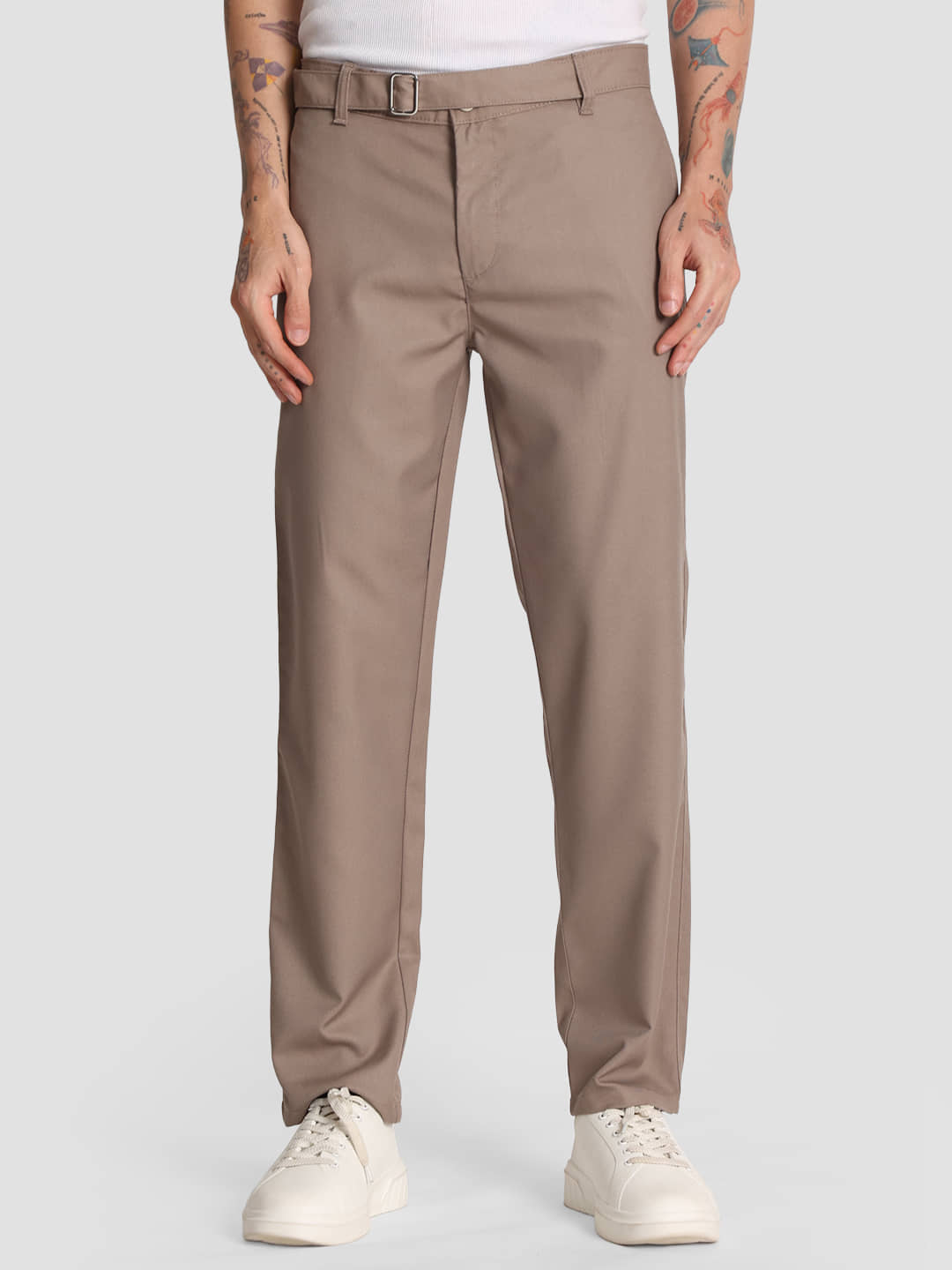 IVOC Relax Men's Chinos - Cream ( Pack of 1 ) - Trousers | Buy online on ZillyBuy