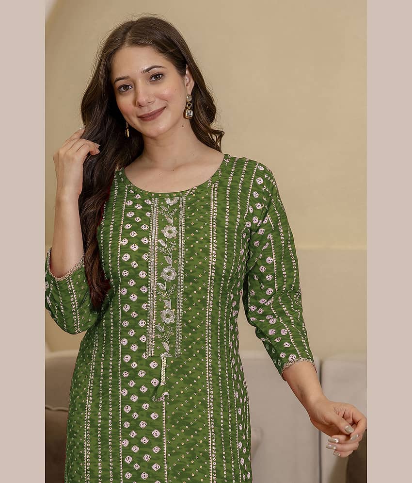 Kapadia Women Cotton Embroidered Straight Kurti ( Multicolor ) - Kurtis, Tunics | Buy online on ZillyBuy