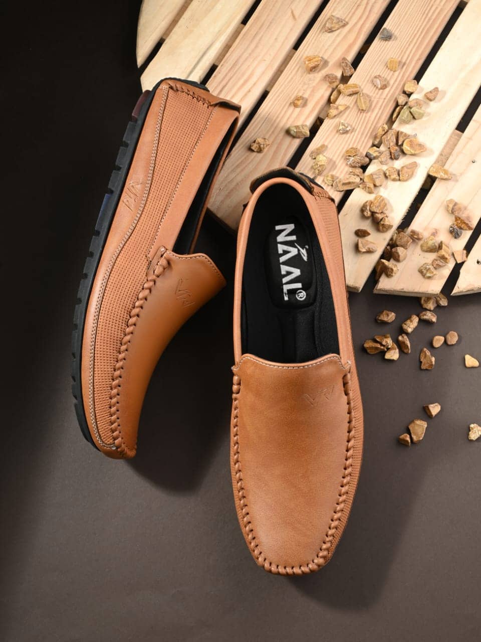 NAAL Tan Men's Driving Shoes - Formal Shoes | Buy online on ZillyBuy