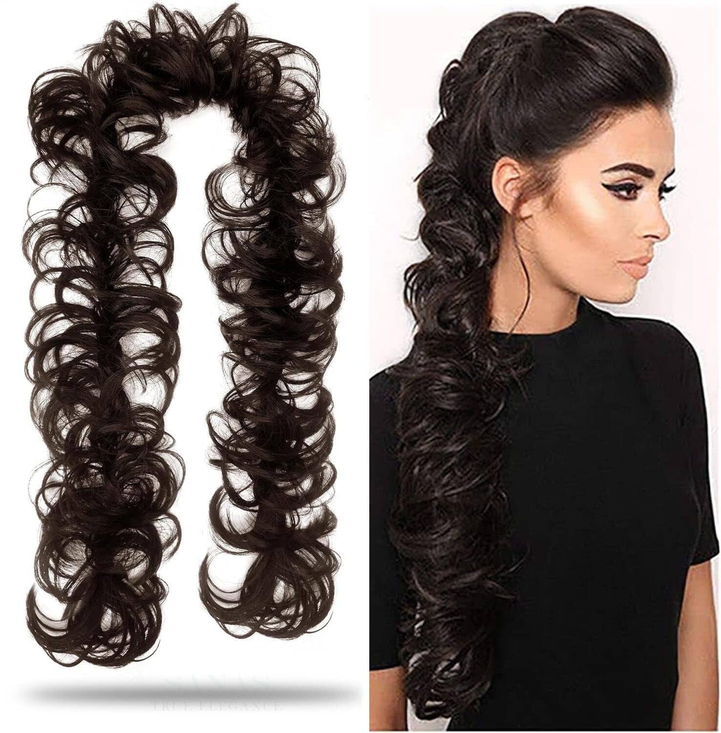Blubby Black Hair Extension ( Pack of 1 ) - Jewellery Sets | Buy online on ZillyBuy