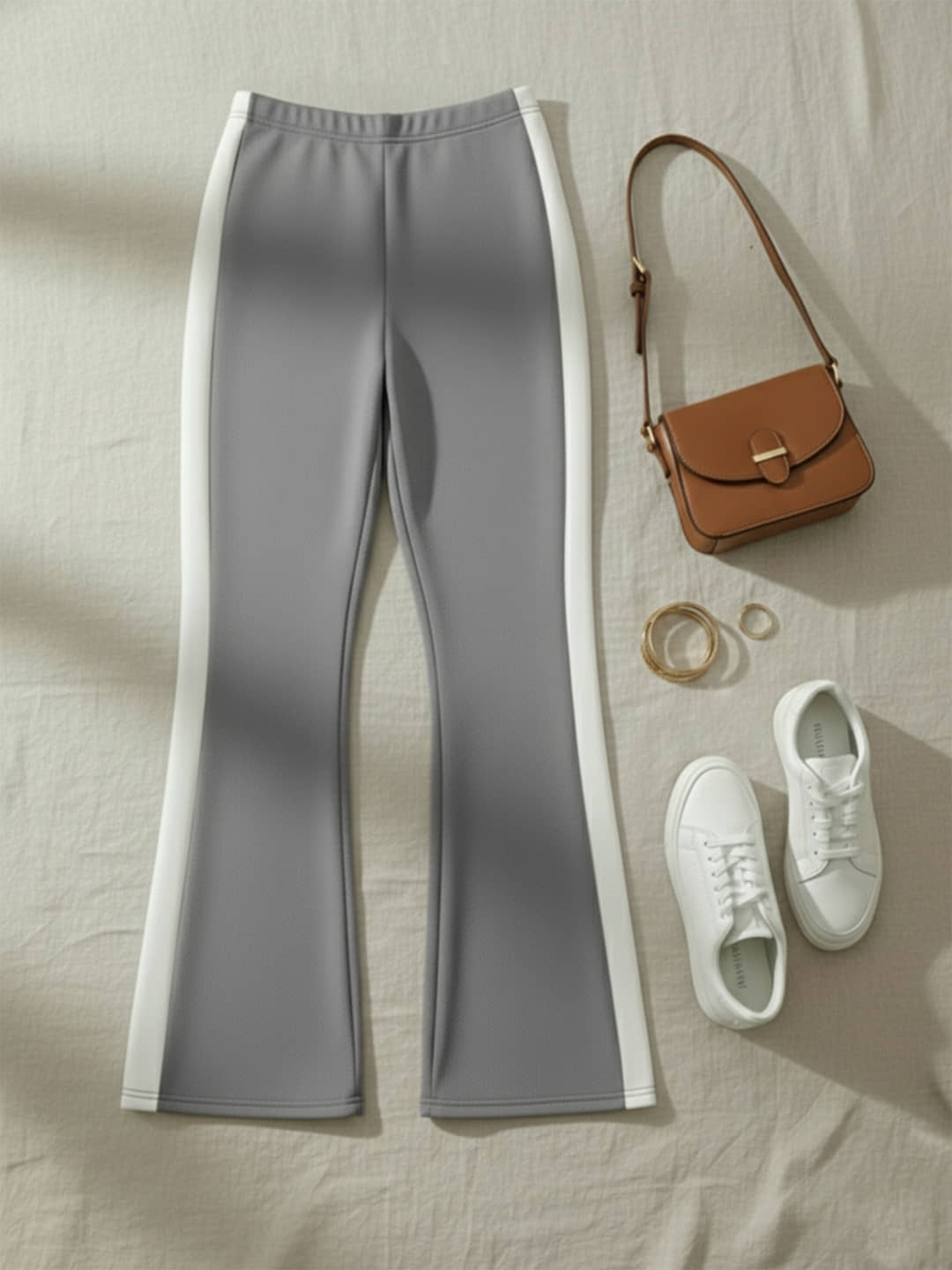 DTR FASHION Women Cotton Blend Korean Trousers ( Grey ) - Trousers | Buy online on ZillyBuy