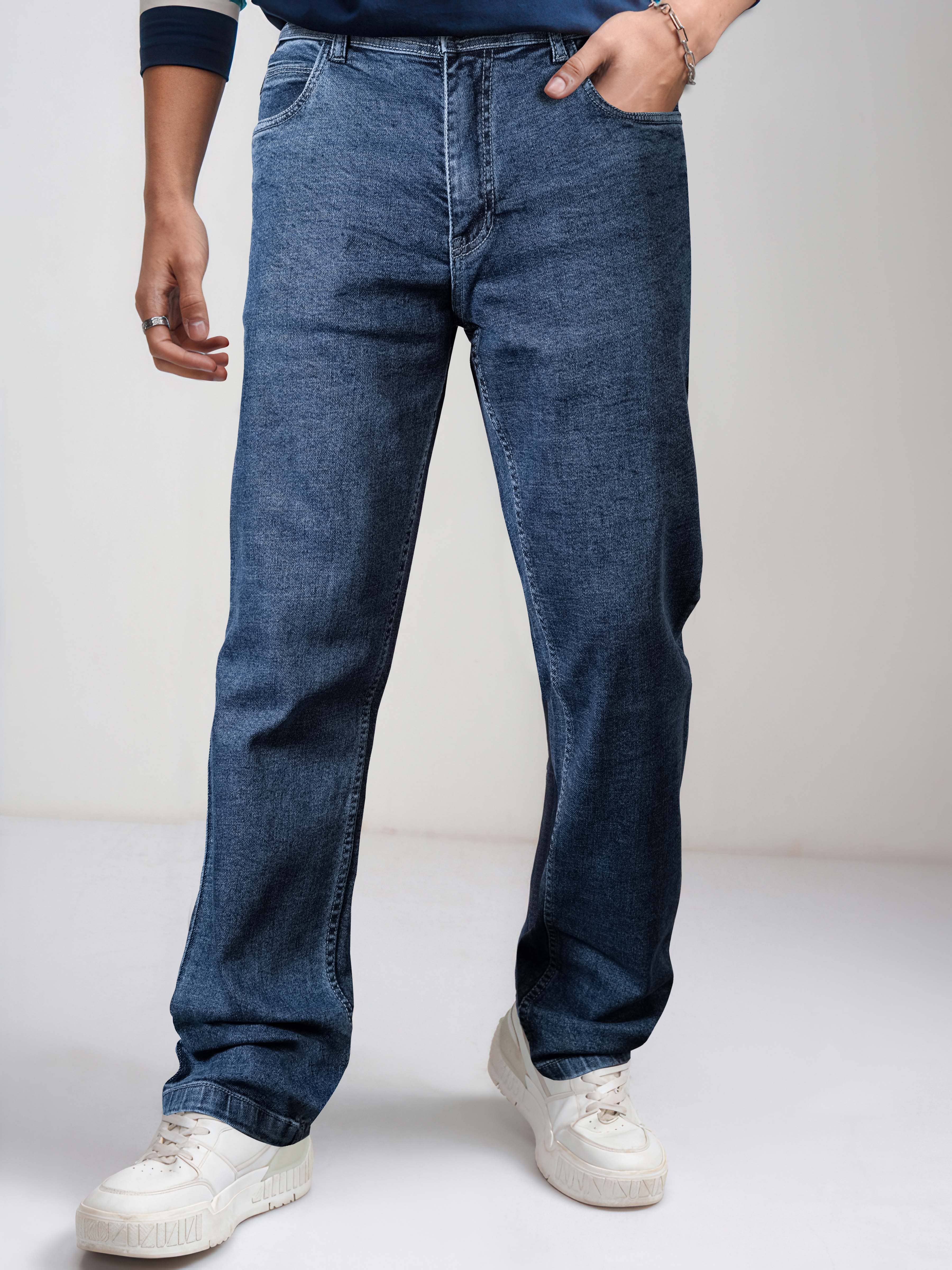 JB JUST BLACK Straight Acid Wash Men's Jeans - Light Blue ( Pack of 1 ) - Jeans | Buy online on ZillyBuy