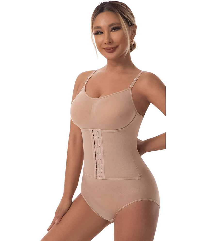 TESMEZY Polyester Women Body Shaper ( Beige , Pack of 1 ) - Shapewear | Buy online on ZillyBuy
