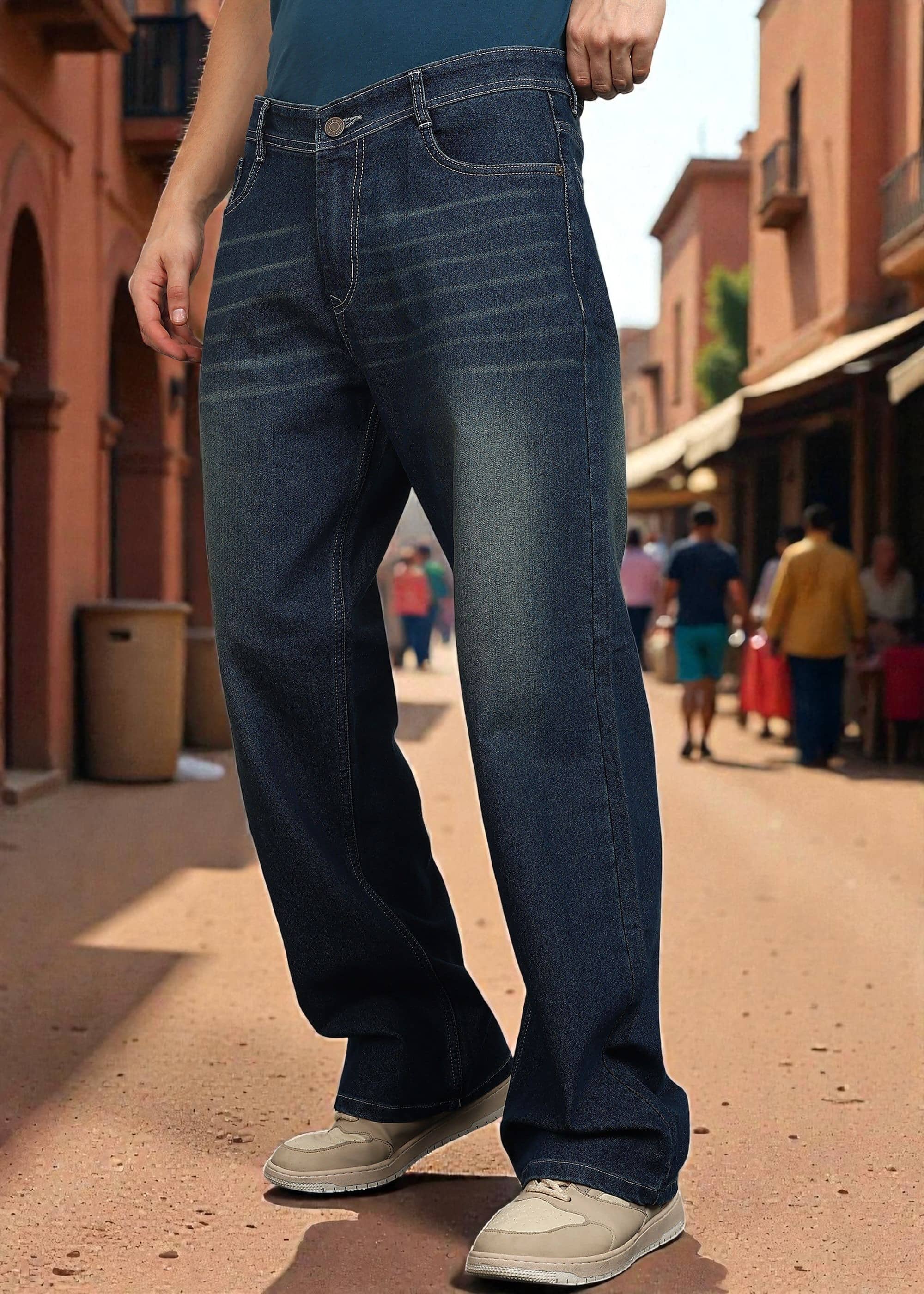 True Fades Clean Look Men's Jeans - Blue ( Pack of 1 ) - Jeans | Buy online on ZillyBuy