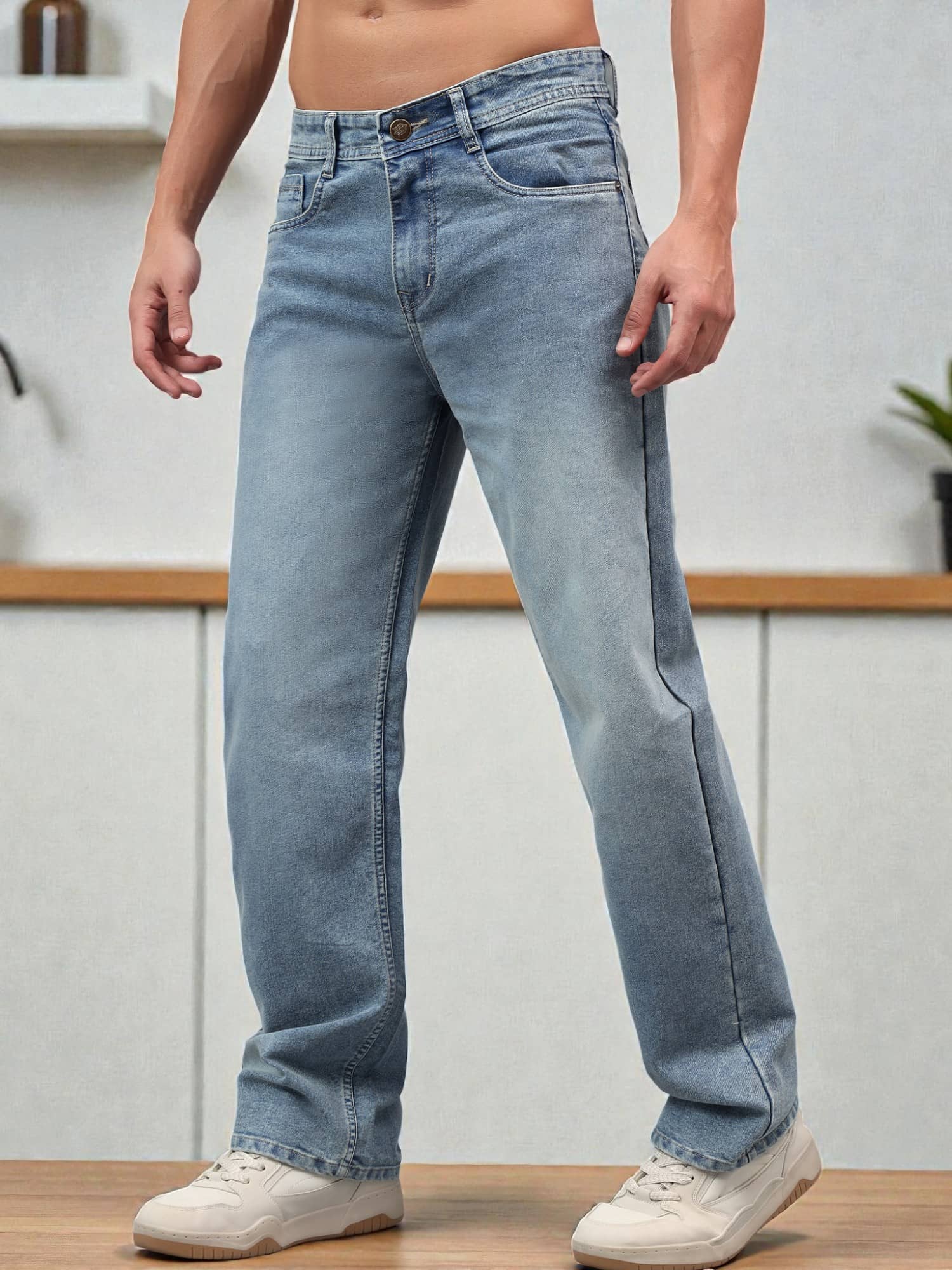 True Fades Clean Look Men's Jeans - Blue ( Pack of 1 ) - Jeans | Buy online on ZillyBuy