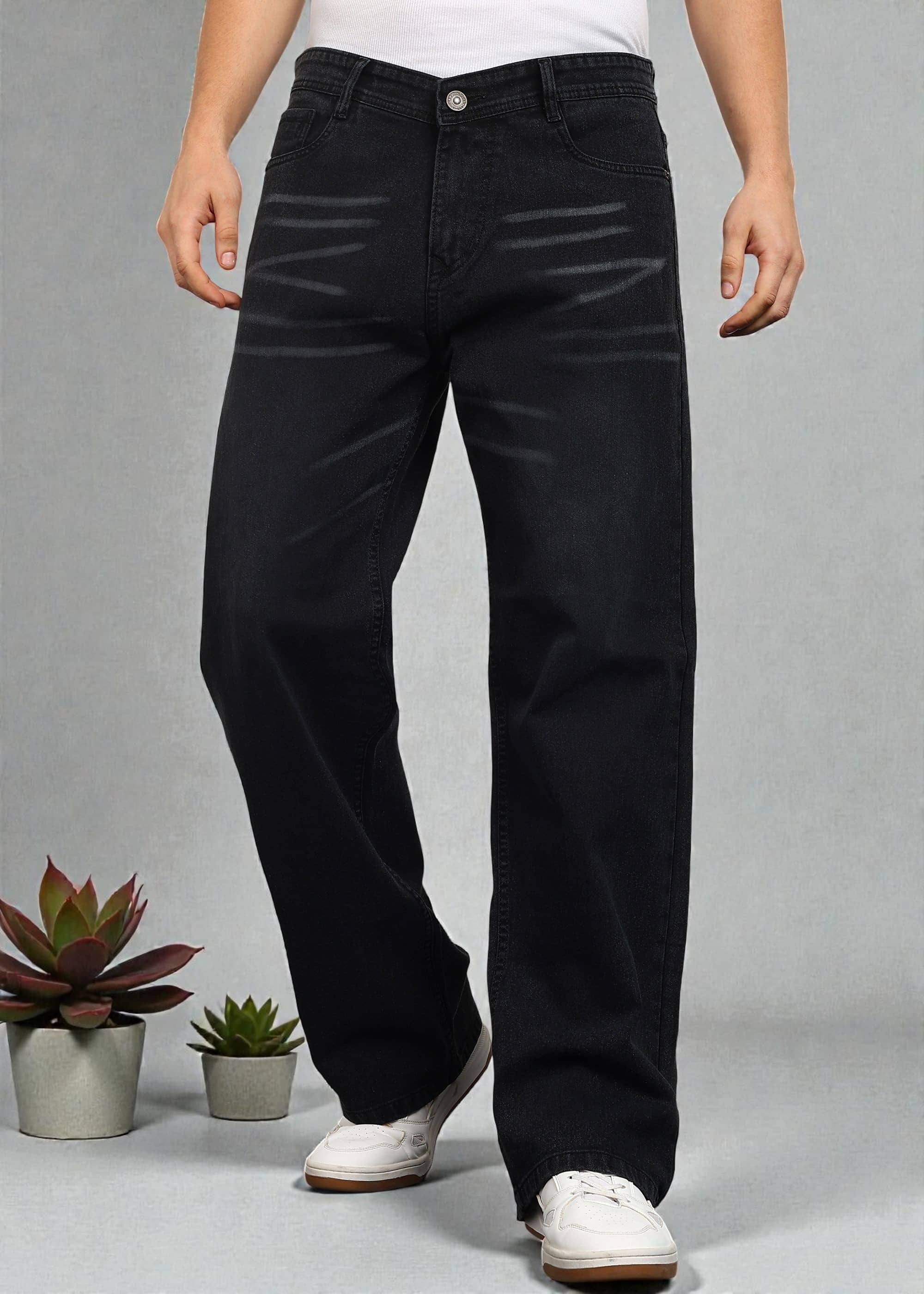 True Fades Clean Look Men's Jeans - Black ( Pack of 1 ) - Jeans | Buy online on ZillyBuy