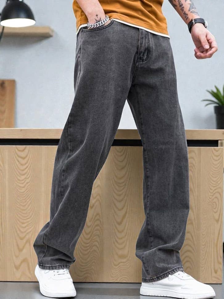 True Fades Clean Look Men's Jeans - Dark Grey ( Pack of 1 ) - Jeans | Buy online on ZillyBuy