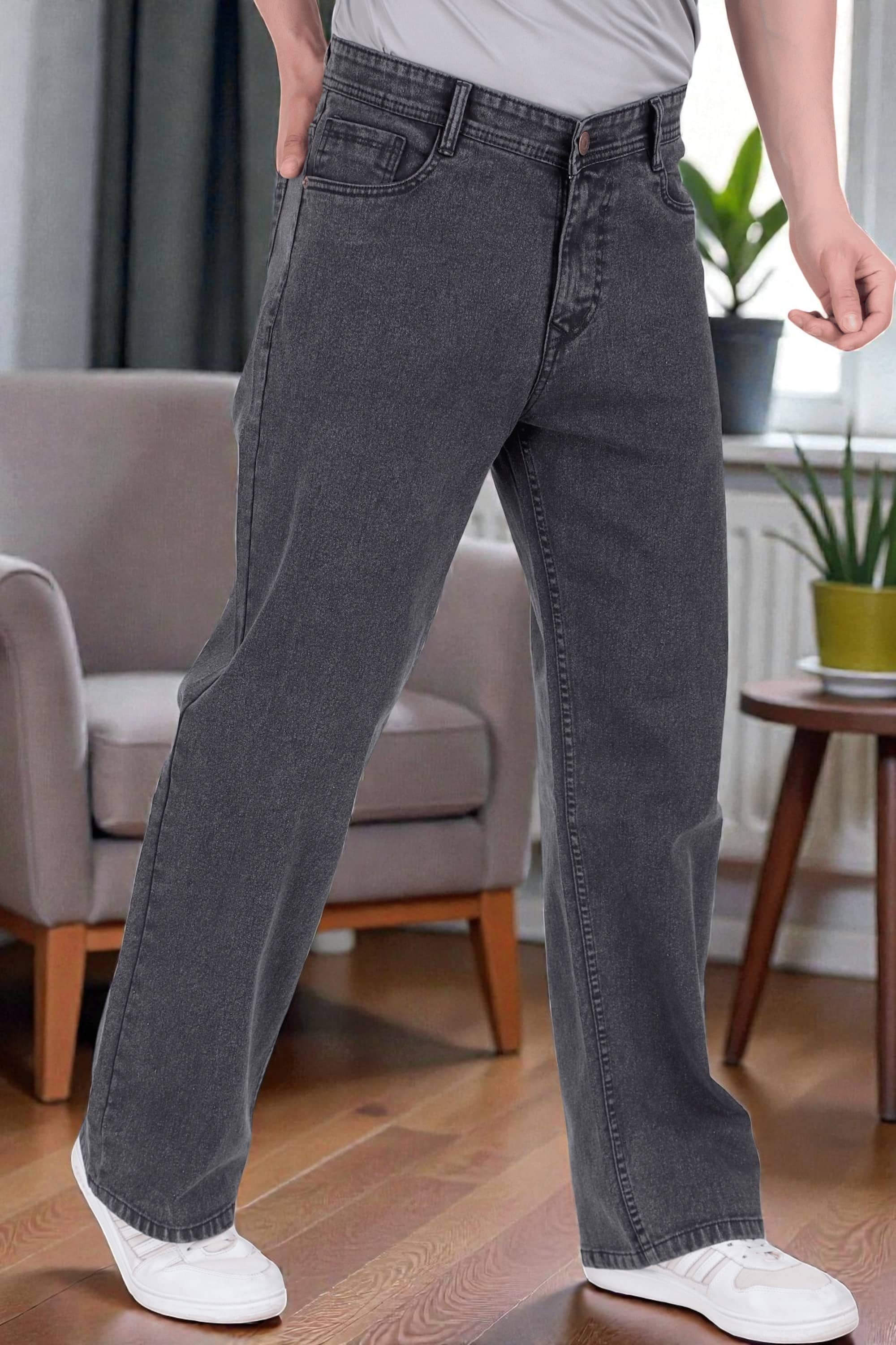 True Fades Clean Look Men's Jeans - Dark Grey ( Pack of 1 ) - Jeans | Buy online on ZillyBuy