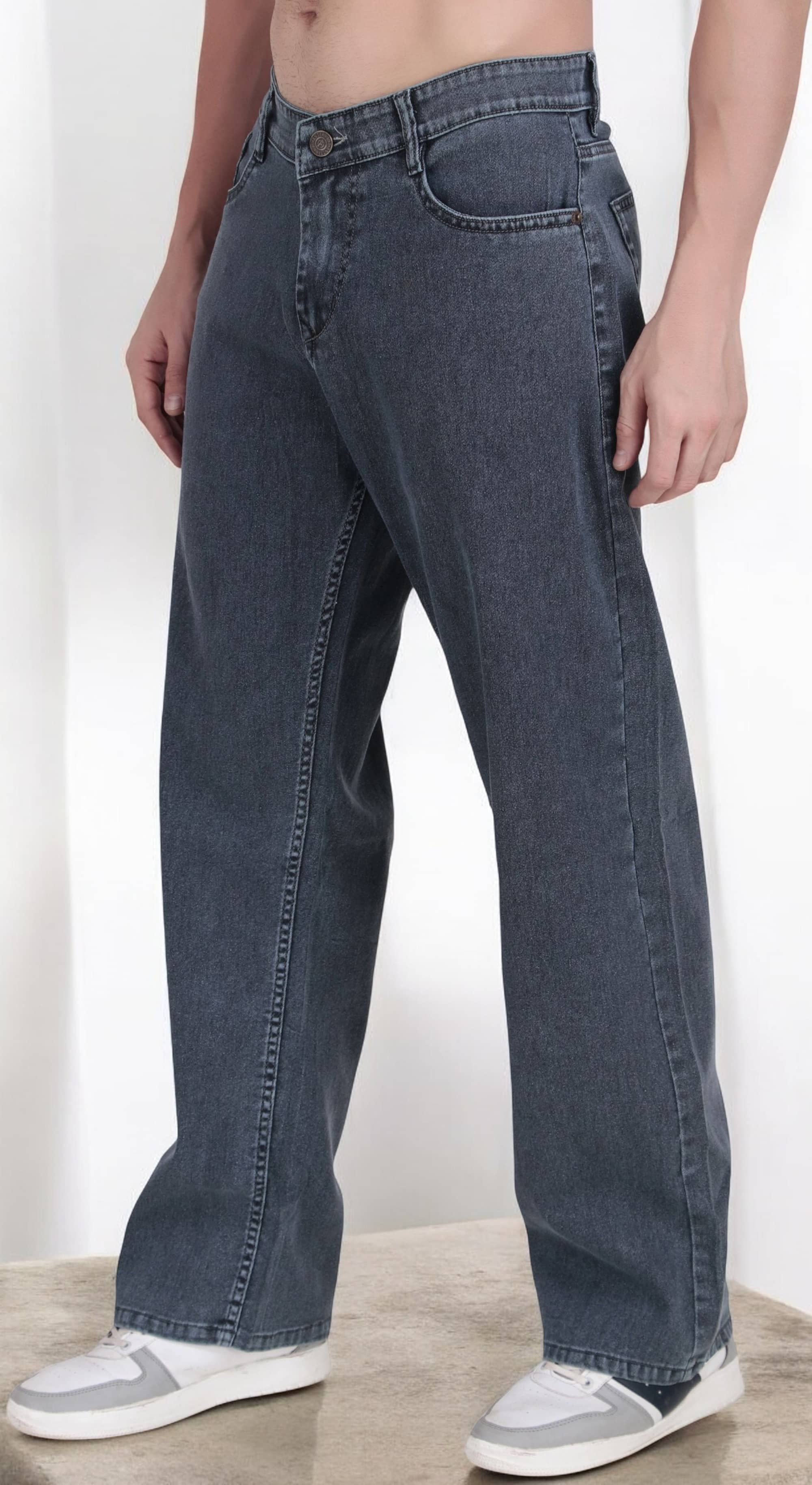 True Fades Clean Look Men's Jeans - Dark Grey ( Pack of 1 ) - Jeans | Buy online on ZillyBuy