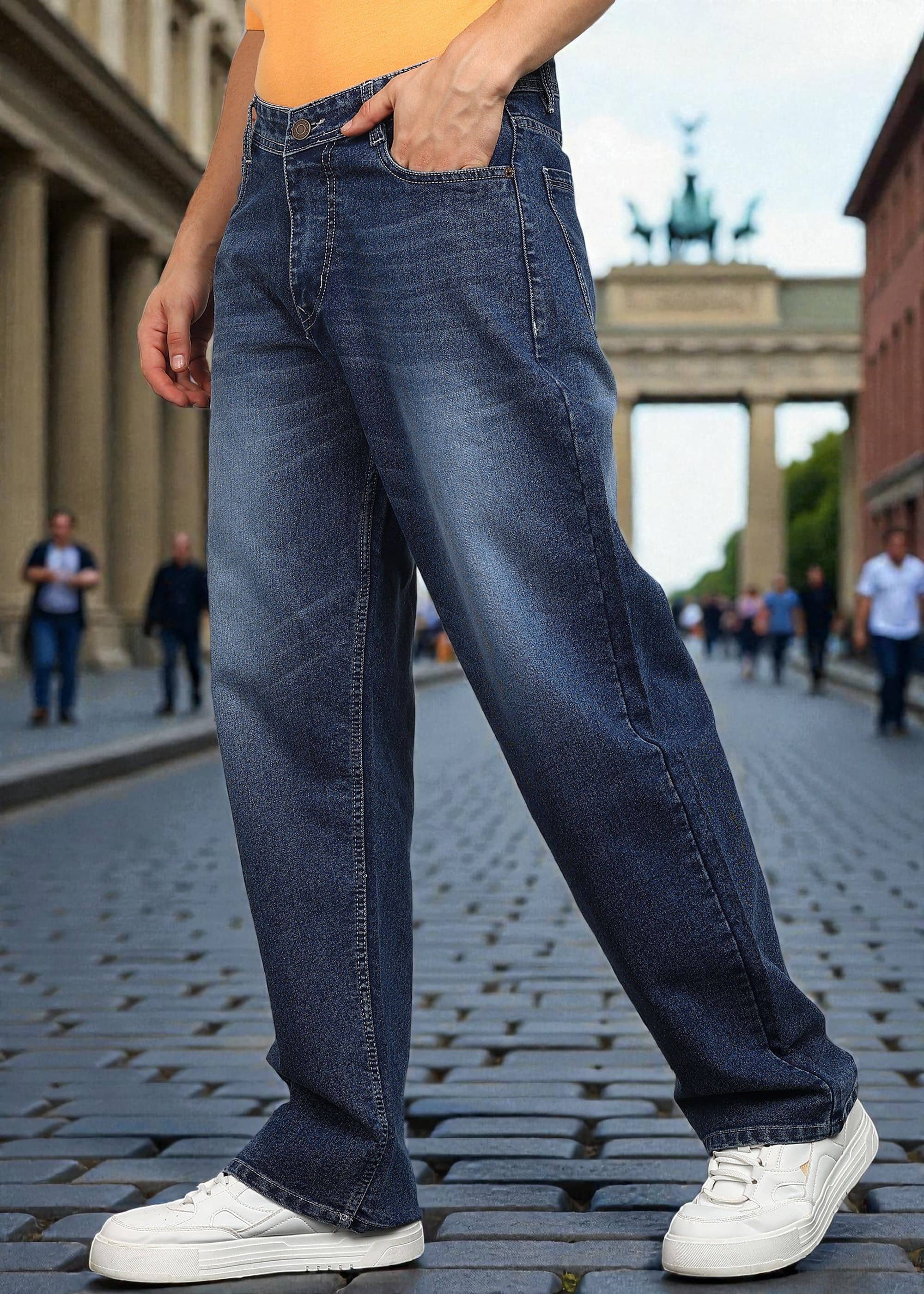 True Fades Clean Look Men's Jeans - Blue ( Pack of 1 ) - Jeans | Buy online on ZillyBuy