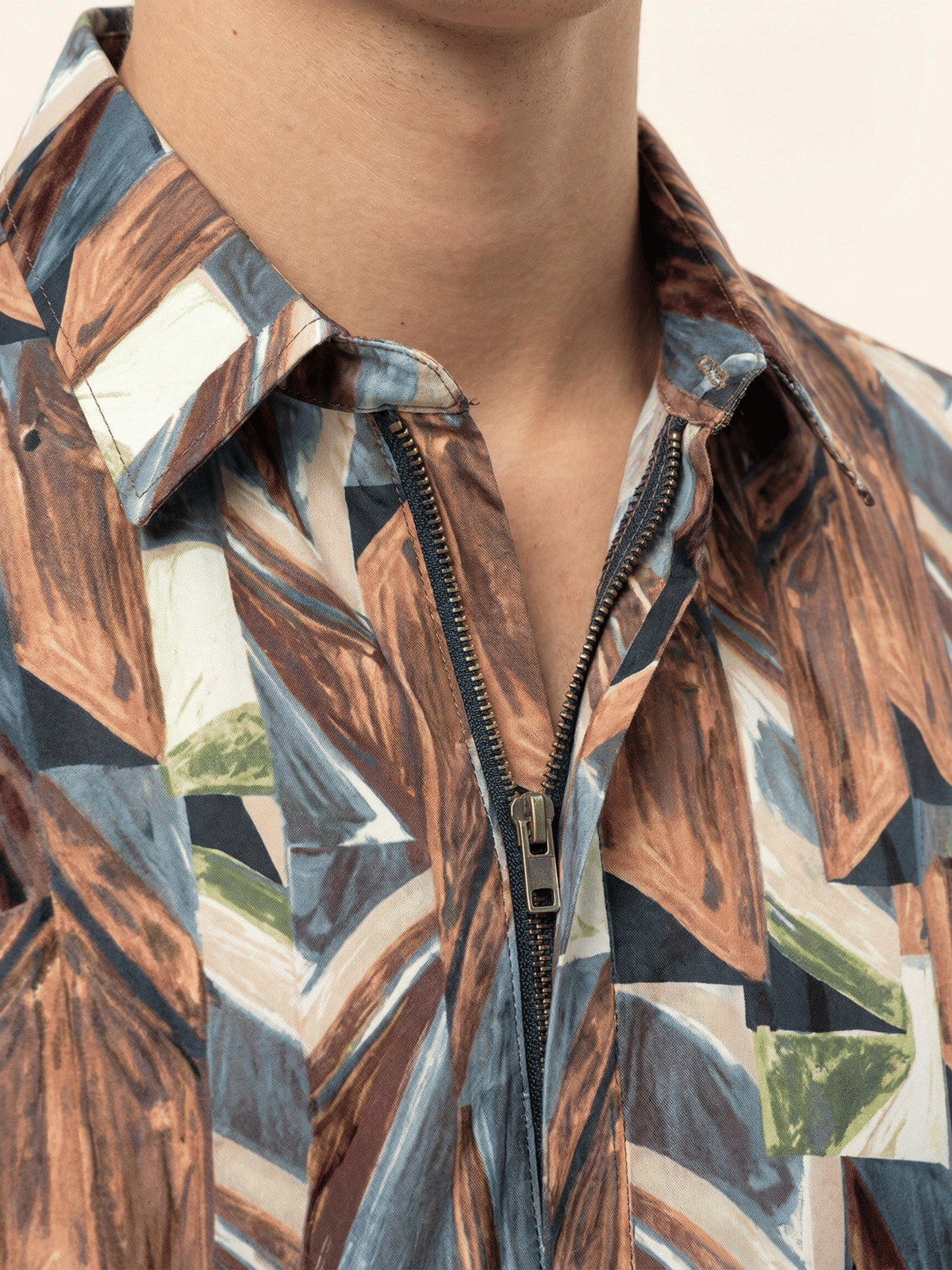 BULLMER Cotton Blend Regular Fit Printed Half Sleeves Men's Casual Shirt - Black ( Pack of 1 )